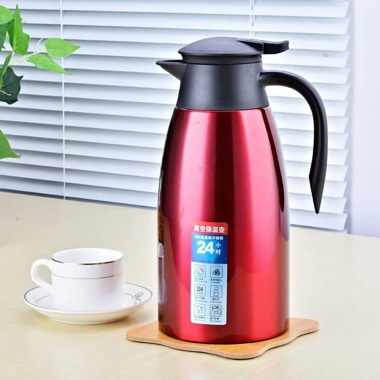 Wholesale Stainless Steel Vacuum Double Wall Coffee Pot Thermos 2.0l