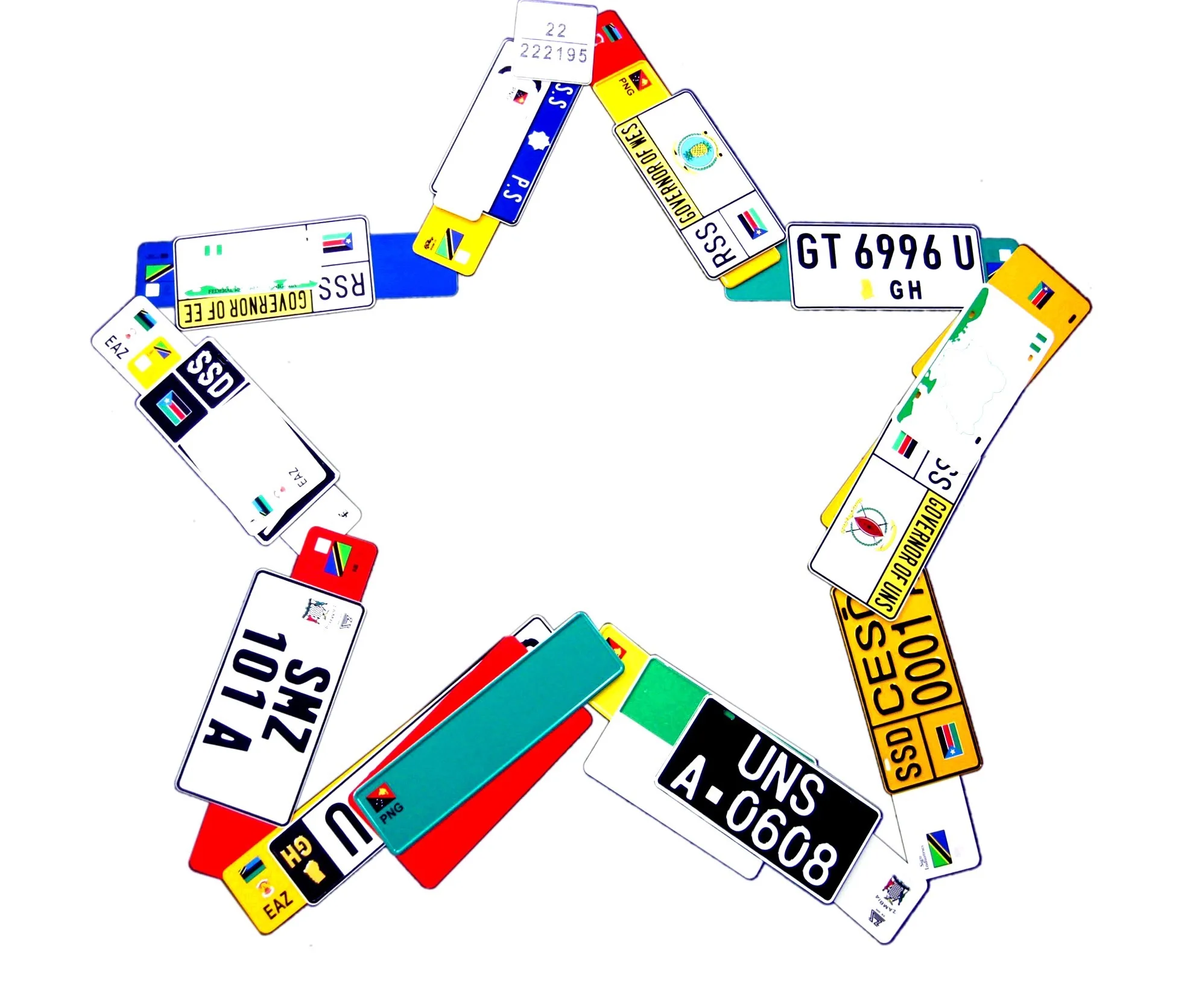 Europe size style Decorative license plate, Personalized Design Number Plate sublimation custom vehicle plate