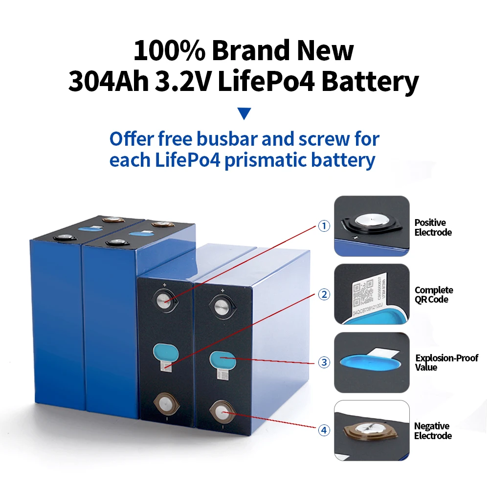 ЕС Польша Украина EVE LF304 Lifepo4 304AH 320ah lifepo4 батарея 310ah литий-ионные батареи элементы DDP бесплатная доставка