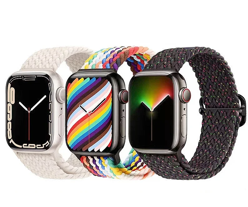 New Nylon Metal Buckle braid Strap For Iwatch Nylon braided Watchband For Iwatch series Adjustable elastic nylon Strap