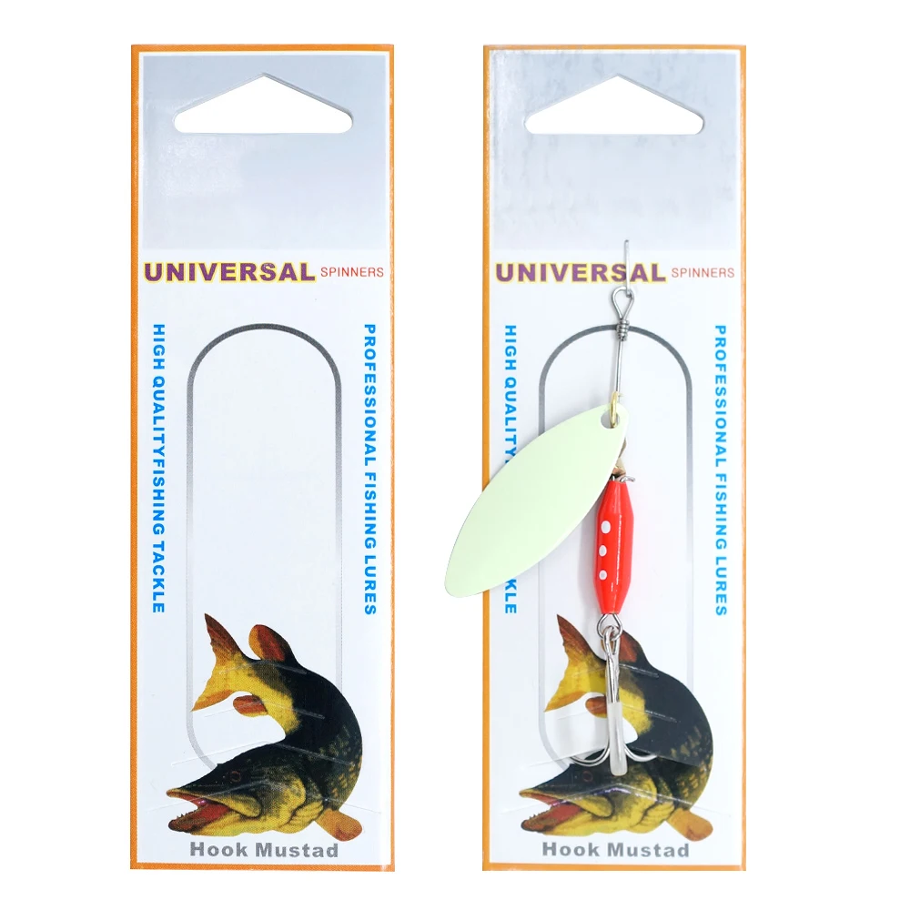 SEASKY 5.5cm 7.5g Spinning Fishing Bait Set Combo Metal Spinner Spoon Lures for Targets Trout Bass In-line Spinner
