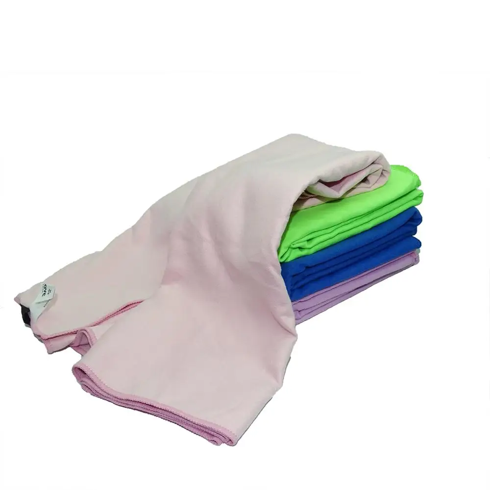 Light weight quick dry super absorbent custom LOGO microfiber suede fabric  microfiber towel