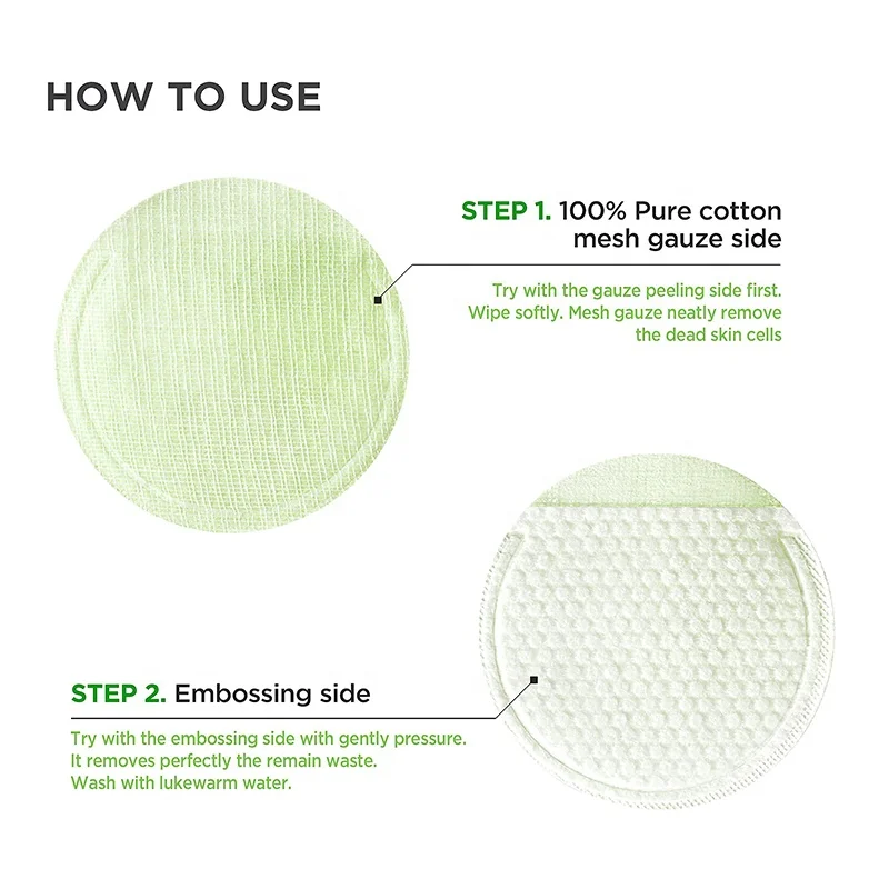 OEM/ODM Three-layer Salicylic Acid Cotton Pad Glycolic Acid Pads 20% Acne Exfoliate Wrinkles Peeling Pads