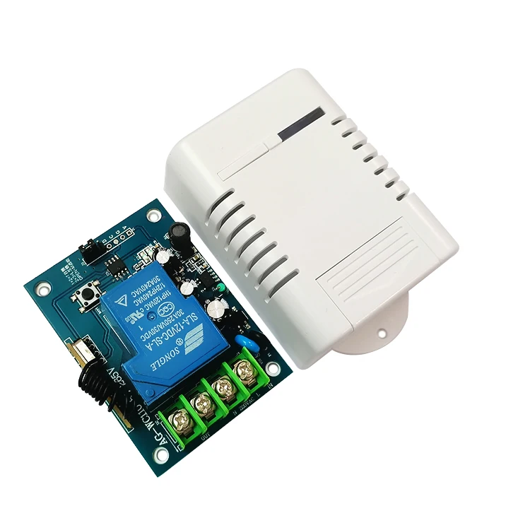 433MHZ AC 220V 30A 1Channel Door Opener Relay Receiver Wireless Rf Remote Control Switch for shutter/garage door/light/motor