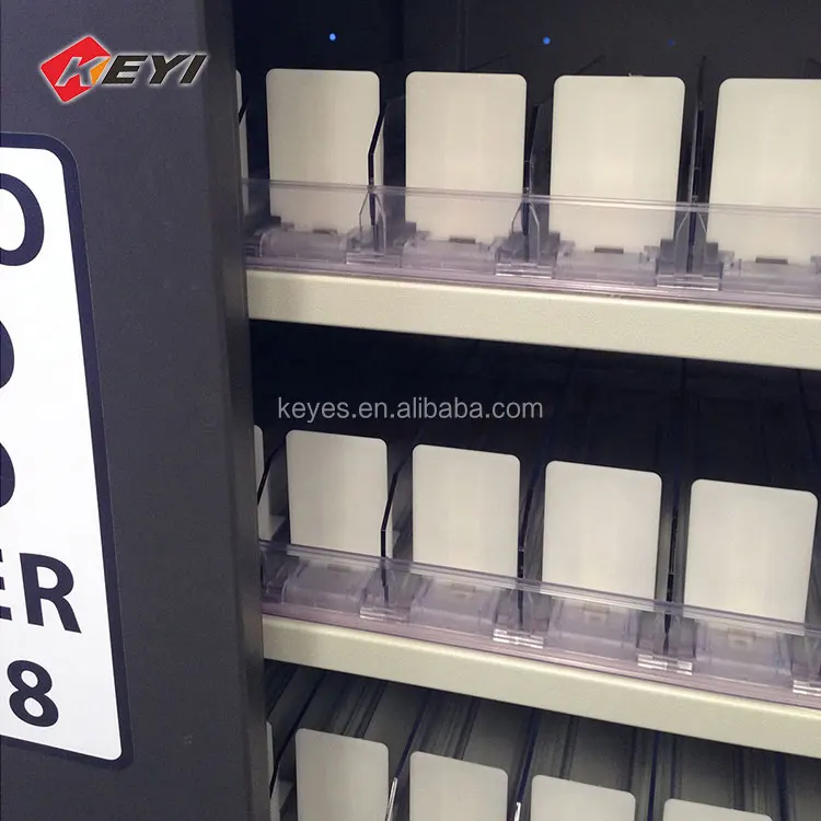 Customized Tobacco Store Metal 8 Tier Cigarette Lockable Display Cabinet With Left and Right Sliding Door