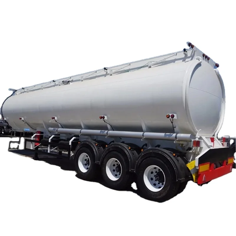 3 Axles 42,000 Liters Liquid Diesel Oil Storage Fuel Oil Fuel Tank Semi Trailer For Sale
