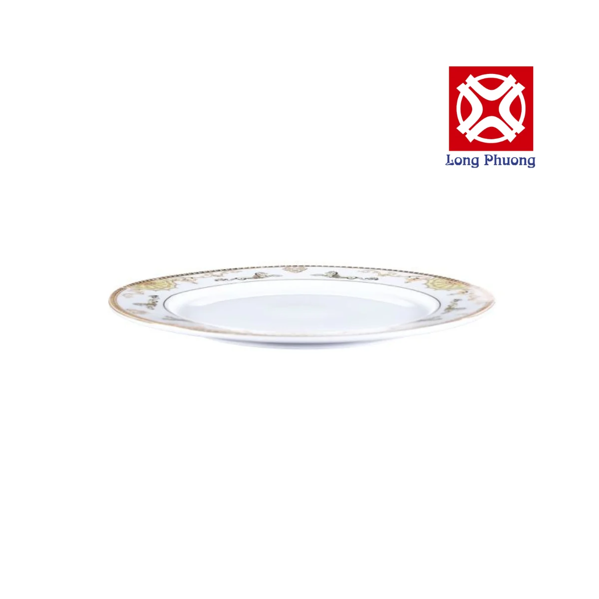 New Design Eco-Friendly Ceramic 6/7/8/9 Inch Dish Plate Cheap Price Factory Long Phuong Group Supplier