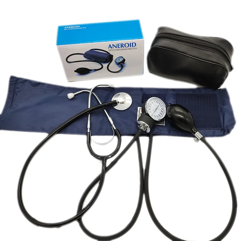 Doctor Stethoscope Hypertension Hypotension Machine BP Monitor Hospital Tensiometro Aneroid Sphygmomanometer Manual Tensiometer