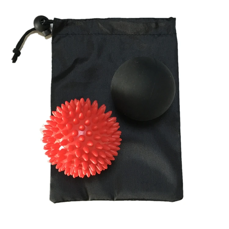 
2020 hot selling pvc and silicone massage lacrosse balls set for muscle relief 