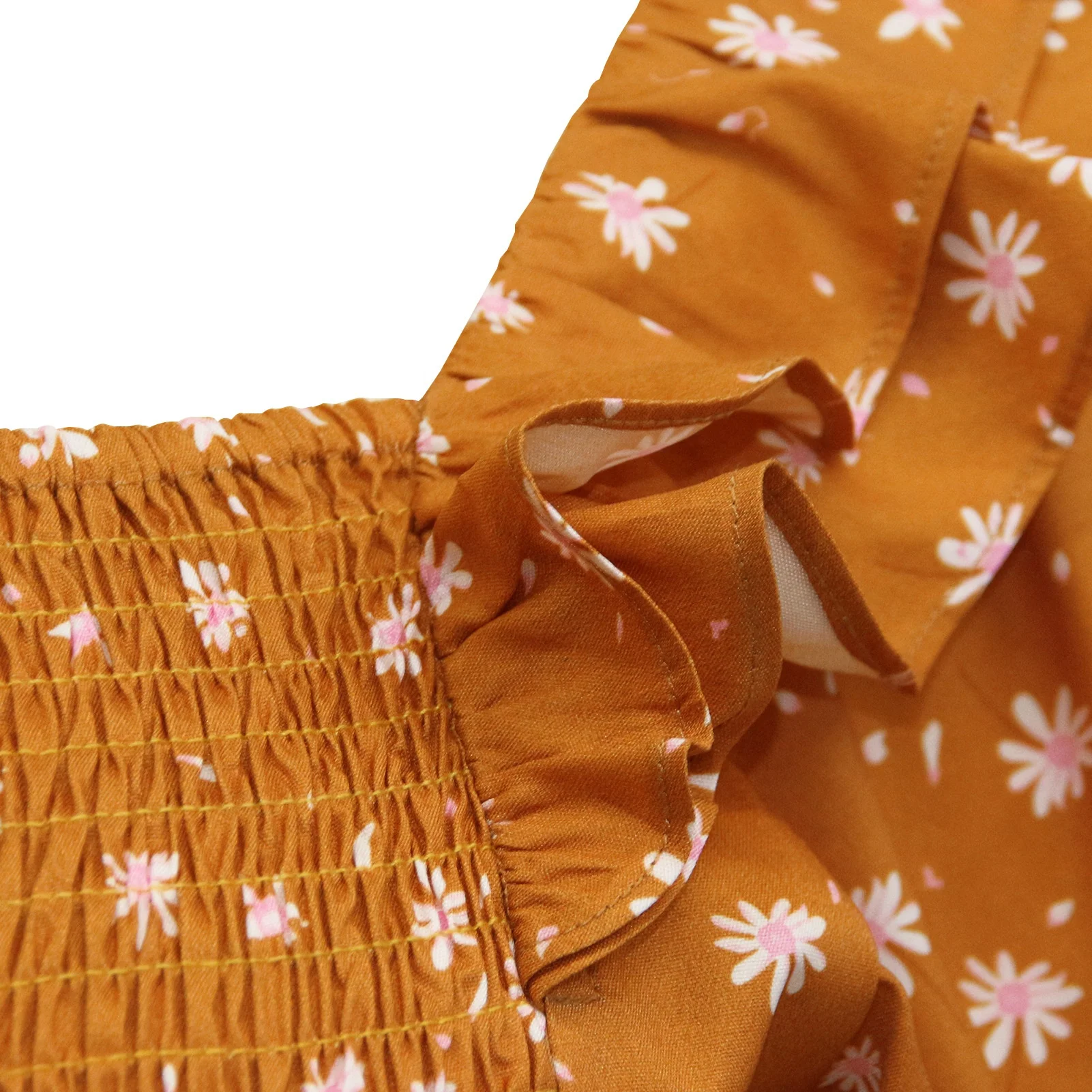 Women Boho Floral Print Square Neck Short Sleeve A Line Smocked Dress Flounce Shirred Ruffle Maternity Flowy Maxi Dress