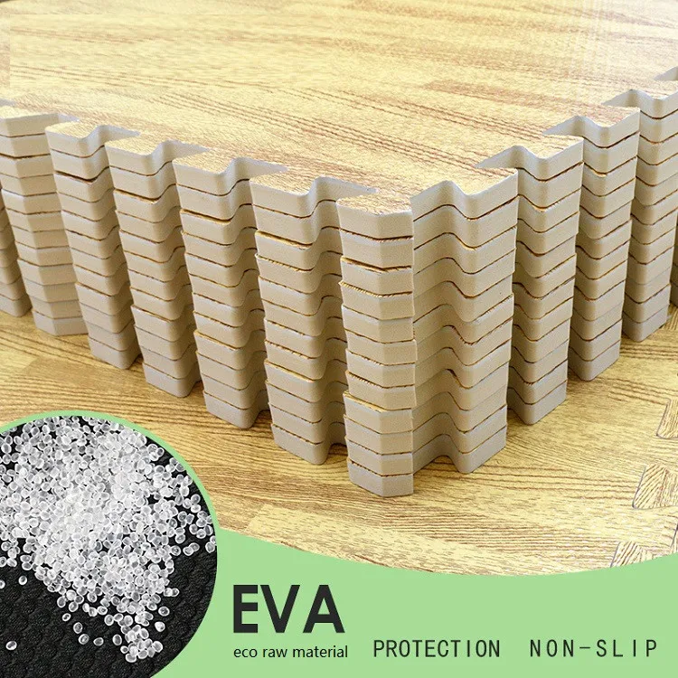 EVA Soft Foam Wood Effects Interlocking Floor Play Mats Tiles Set for Baby Play Games Crawling Mat Kids Playmat