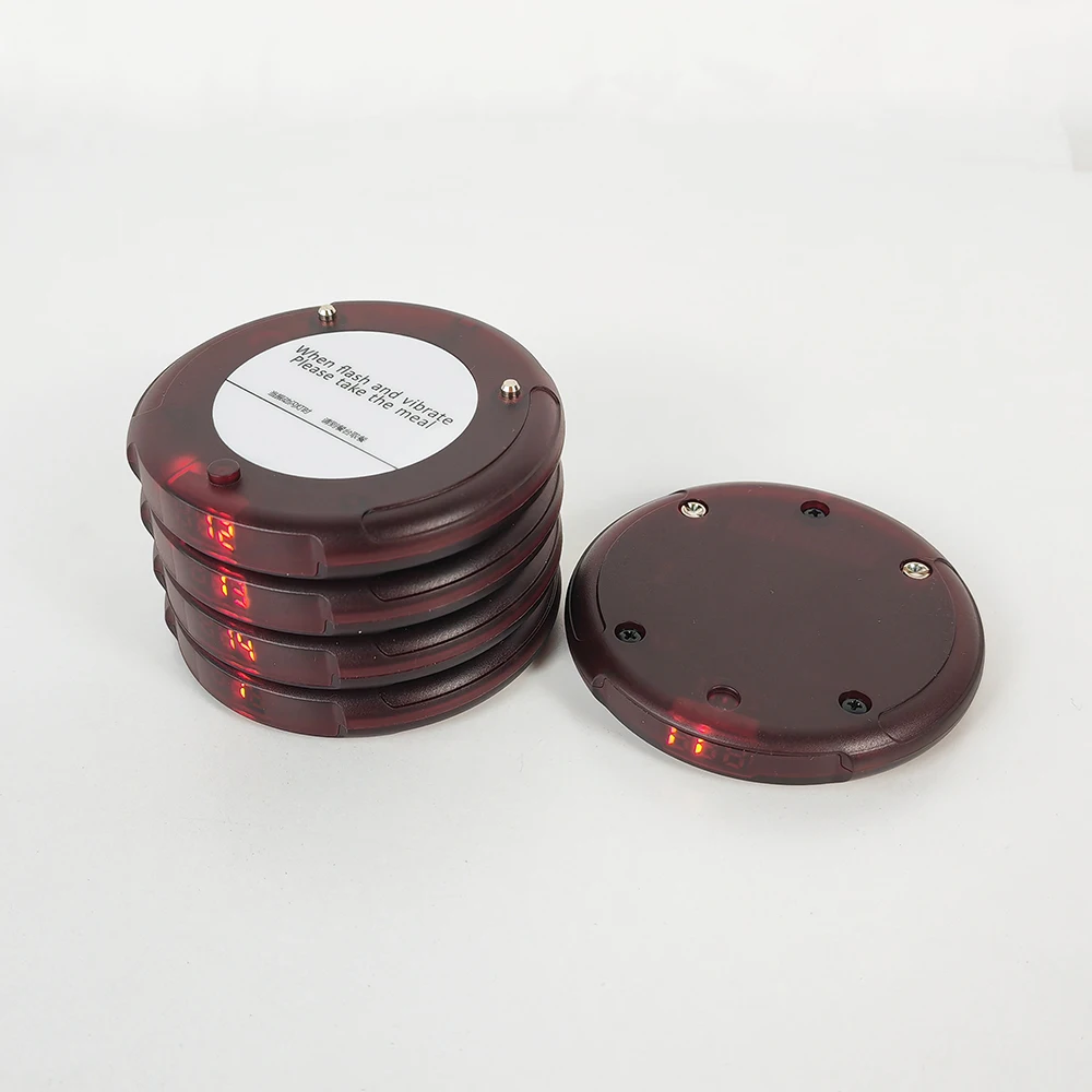 Waterproof Restaurant Ordering Table Long Distance Buzzer Beeper 15pcs Pager Call System for Paging