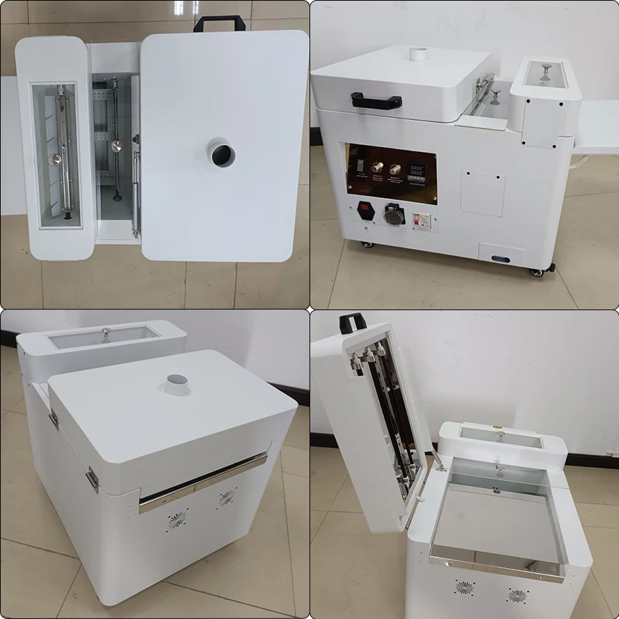 a3 size 30cm small compact dtf powder shaking a curing powder dryer machine