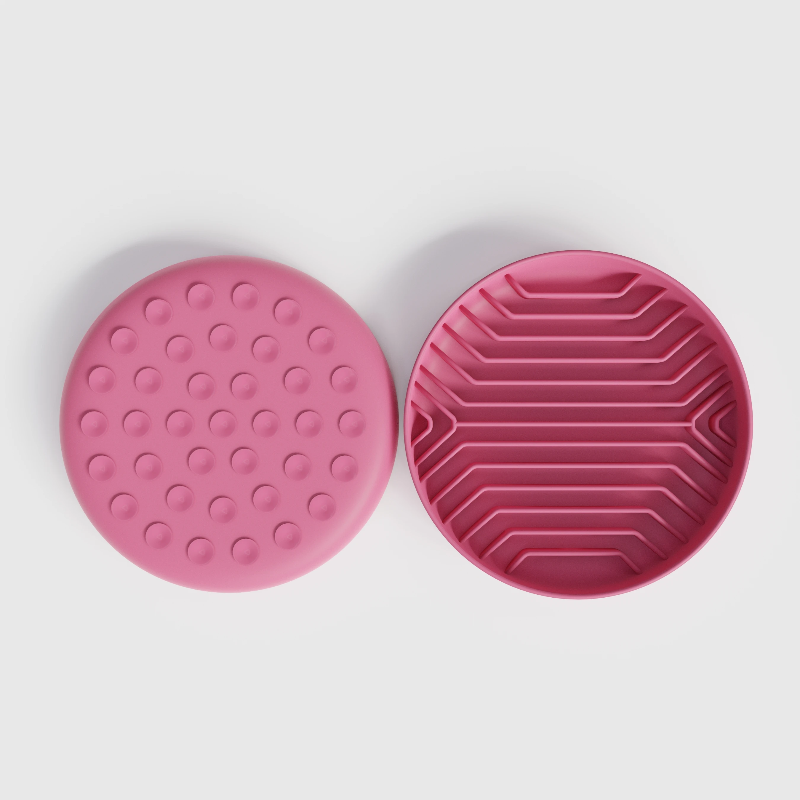 Pet Feeding Bowl Health Eat Dog Lick Mat Bowls Portable Food Grade Silicone Slow Feeder Dog Bowl With Suction Cup