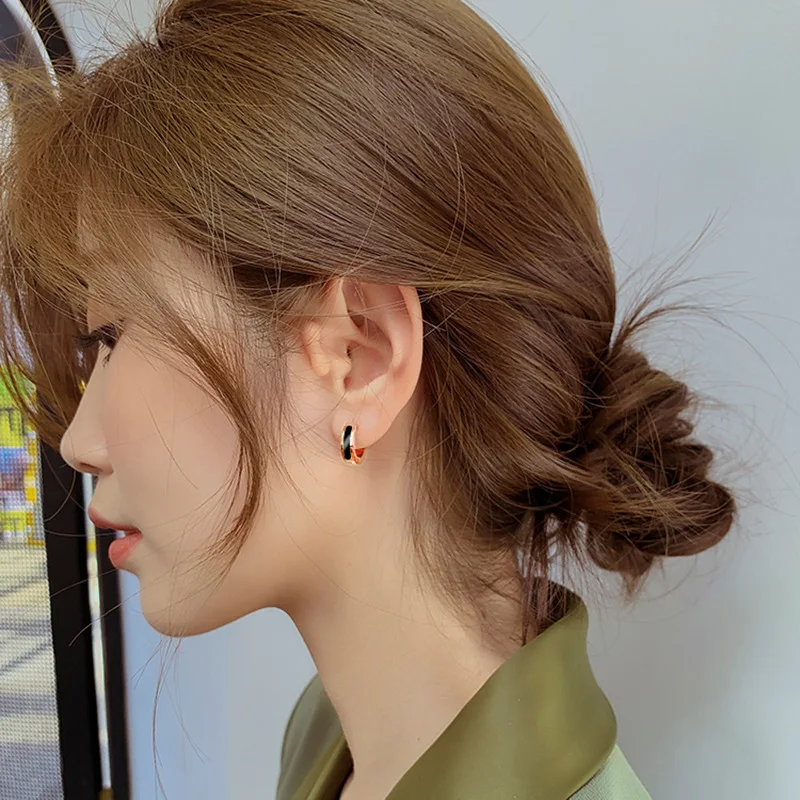 Duoying OEM Aretes Simple Dainty Fashion Geometric Titanium Steel 2022 New Earings Women