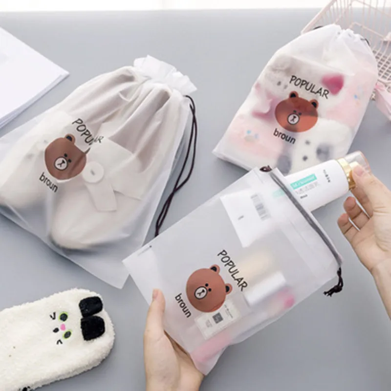 Custom waterproof dust shoe bags travel drawstring packaging bag with