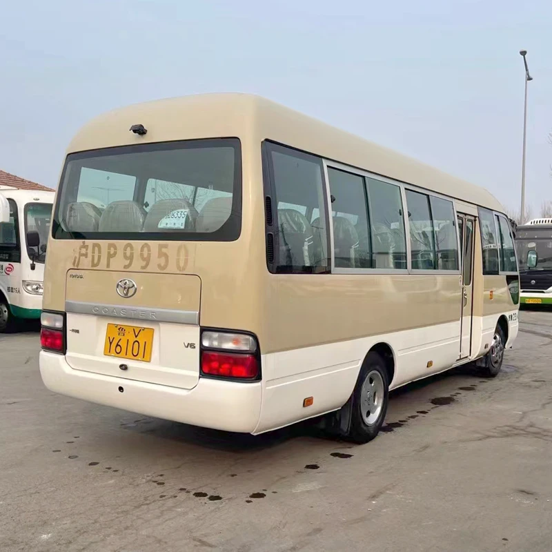 Coaster bus 6 cylinders good quality used coaches 29 seaters second hand buses  with cheap price in good condition