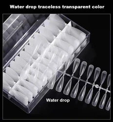 2022 Wholesale 600pcs/bag Nails Clear/Natural False Artificial Fingernails new French long Stiletto Nail Tips