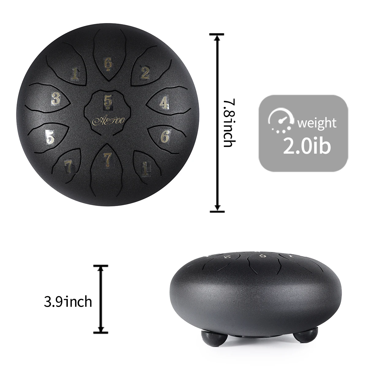 
Wholesale e-commerce drop shipping kid percussion musical instruments 6 inch mini steel hand tank tongue drum 