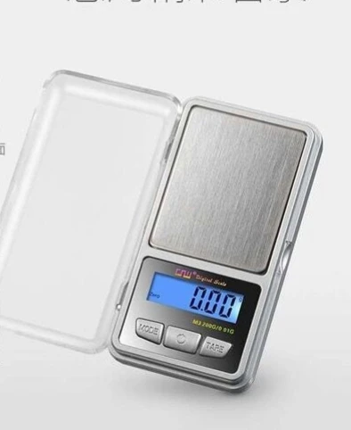 Mini mobile jewelry scale electronic weighing small gram precision pocket scale portable