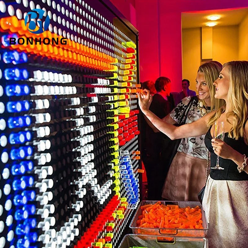 Bonhong High Quality Giant Lite Brite Interactive Wall Educational Games Light Up Peg Board For Kids Sensory Room