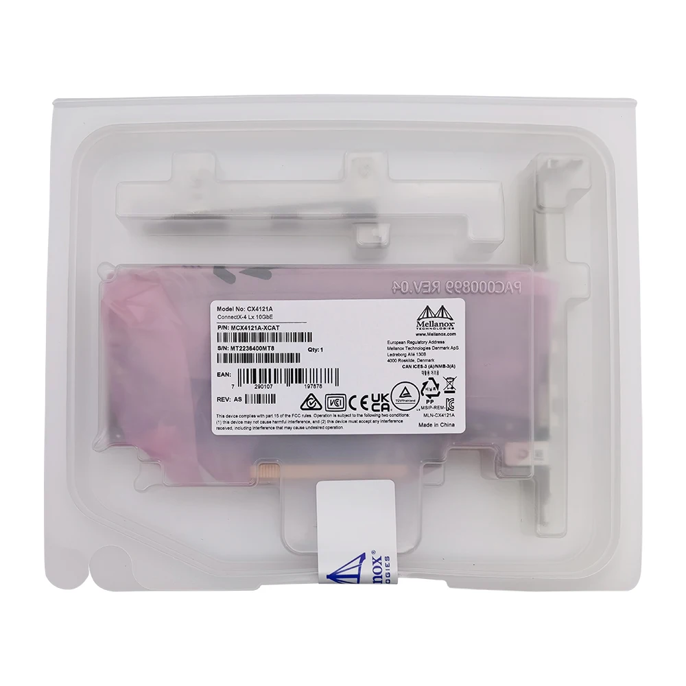 Mellanox MCX412A-XCAT ConnectX-4 Lx PCIe 3,0x8 с двумя портами 10GbE SFP + NICs Серверный Сетевой адаптер