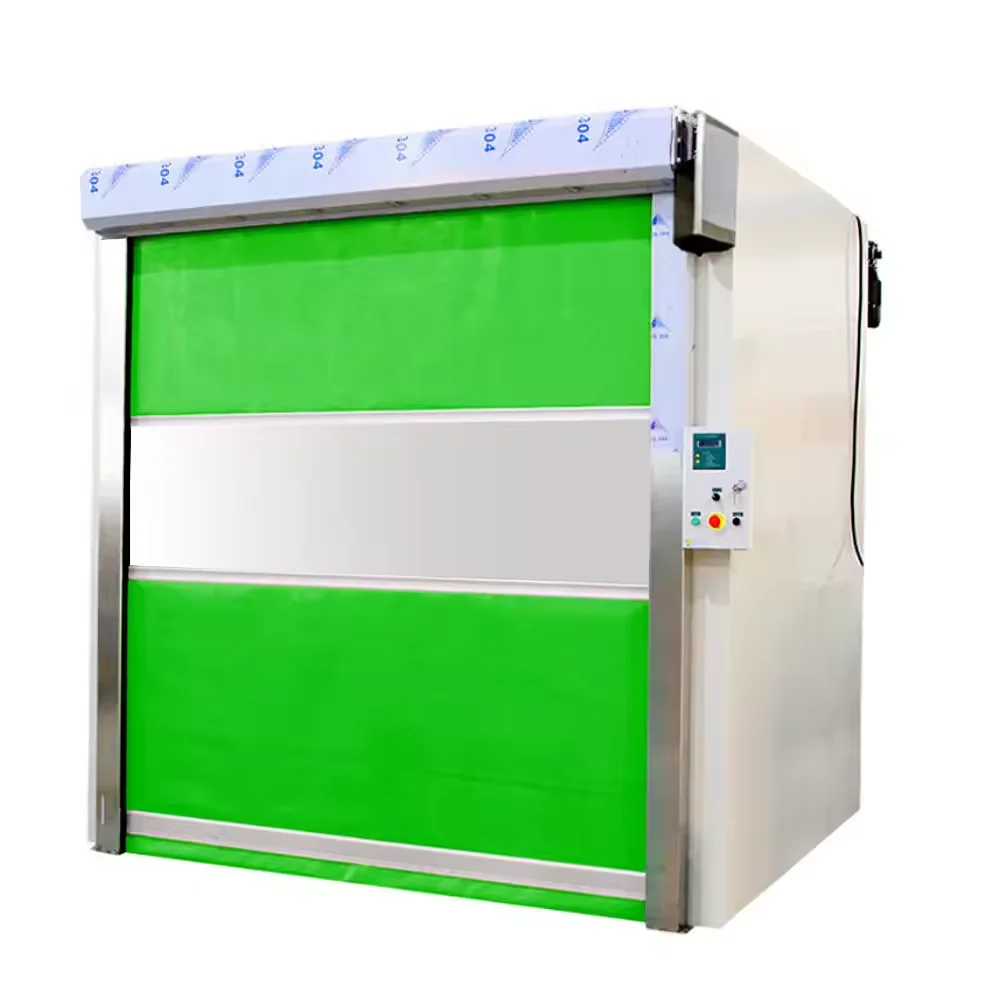 Factory price wholesale cleanroom entrance automatic high-speed rolling shutter door type air shower room