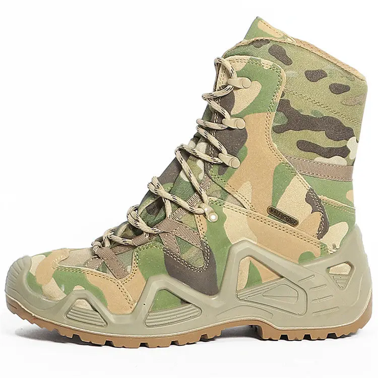 Hot Sale Durable Tactical Boots for Outdoor Sports Hiking Hunting Desert Adult High Ankle Safety Waterproof Tactical Boots
