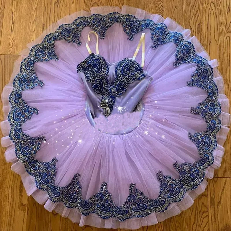 Purple Tutu Professional Women Swan Lake Pancake Girls Ballet Tutu Adult Tutu Competition Costume Dress