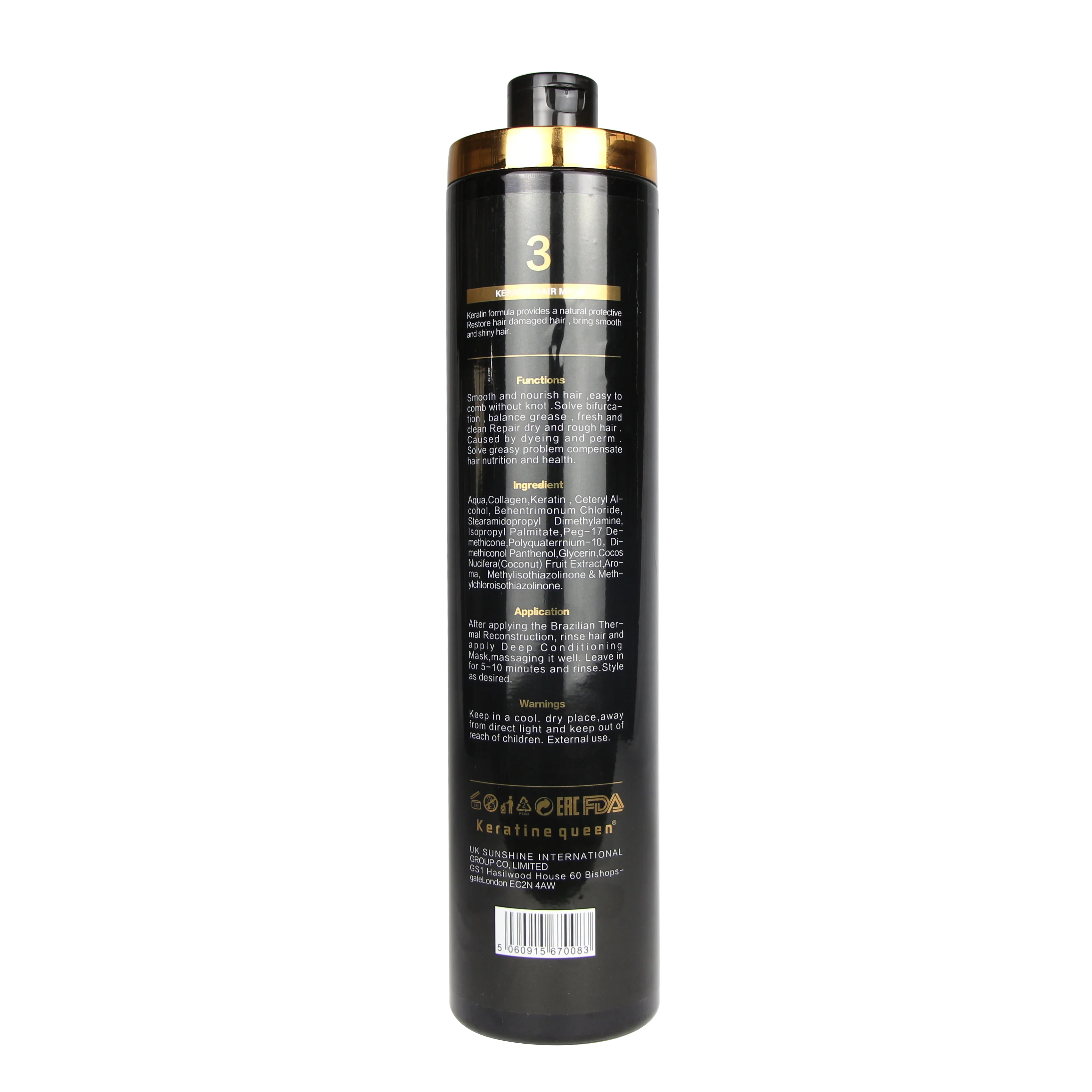 Good Quality Straightening  Keratin Queen Pure Keratin Professional Hair Treatment Brazilian