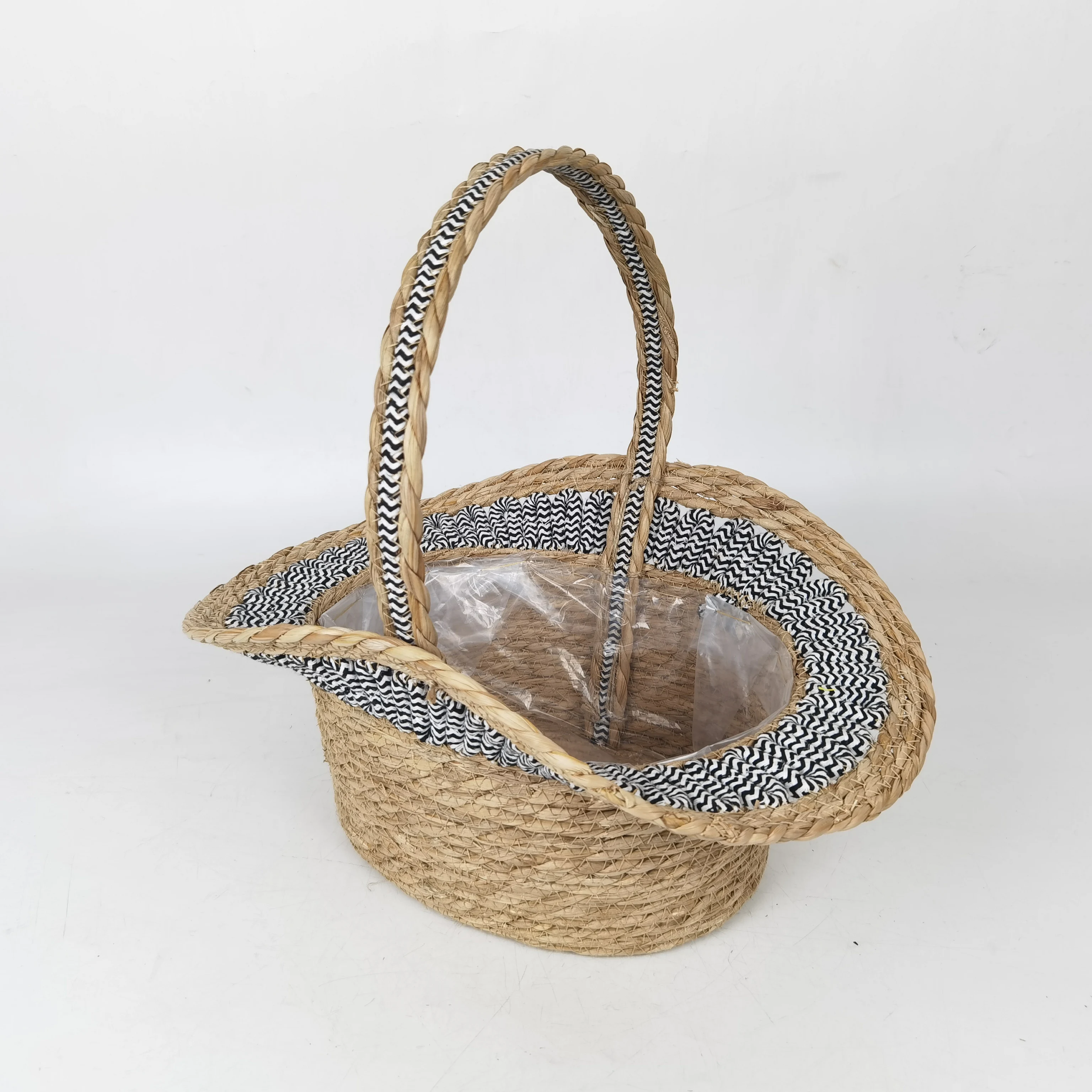Seagrass Basket With Handle Handmade Gift For Candy