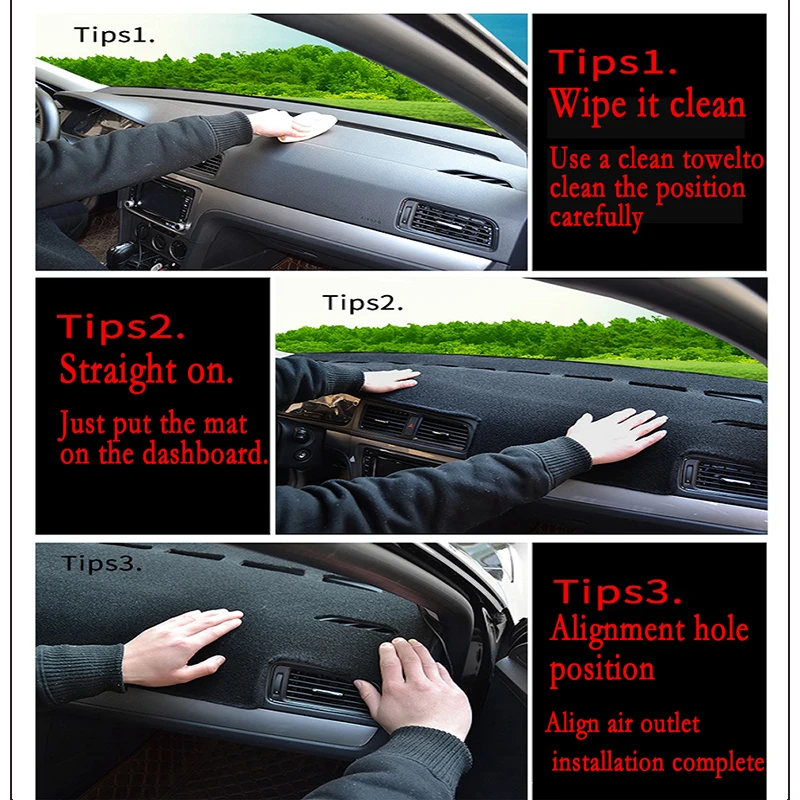 Wholesale direct sales car dashboard mat anti-slip sunscreen suitable for Lexus ES ES240 ES350 2007-2012 dashboard carpet mat