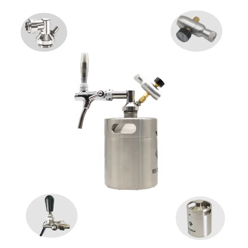 2L stainless steel beer barrel Mini Custom Beer Kegs