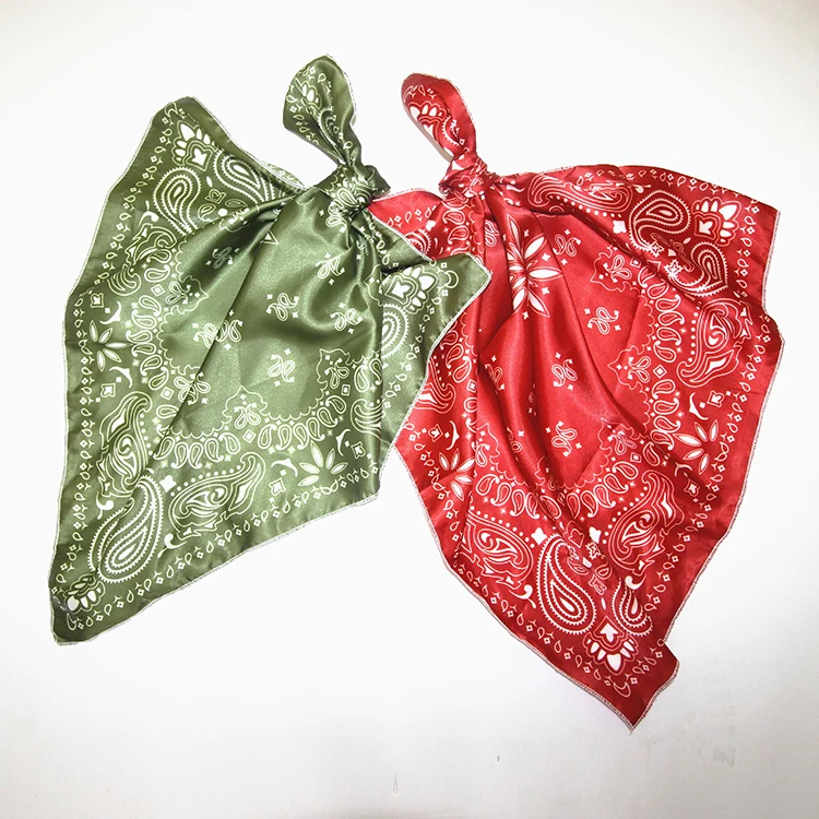 Design Your Own Bandana 100% Cotton Fabric Custom Logo Fans Customized 100% Cotton Square Bandana