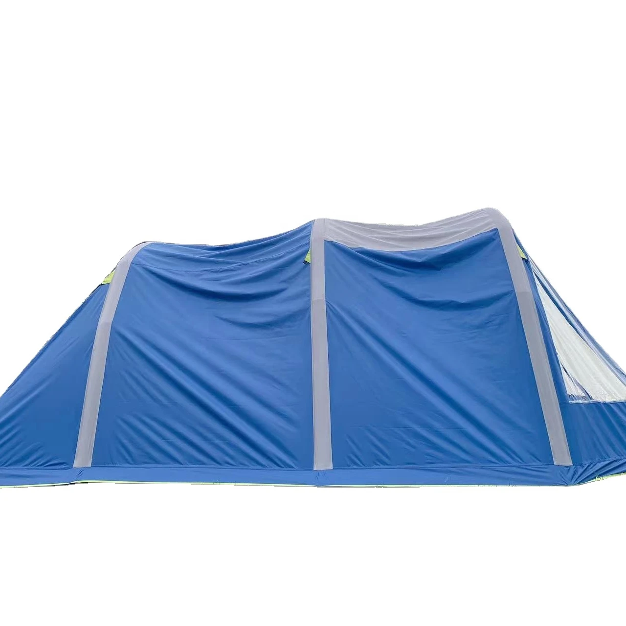 OEM 3 season outdoor waterproof big air pole  3 person 1 room camping tunnel inflatable tent