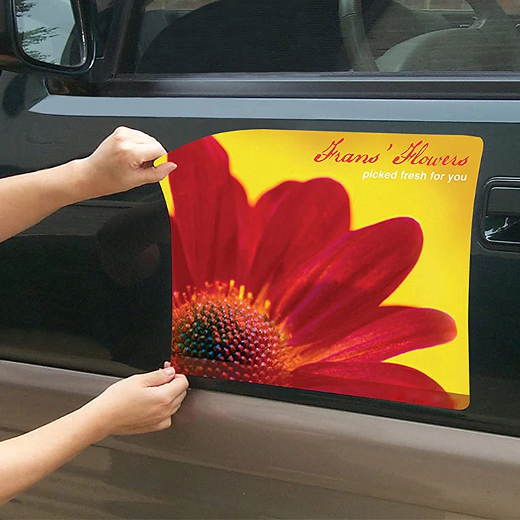 Factory Hot Sale Custom Printing Die Cut Magnet Sign Waterproof Car Magnetic Sticker