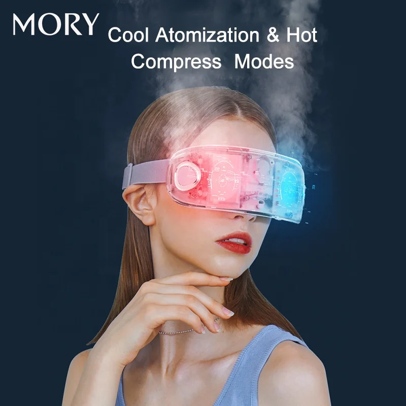 4d smart eye massager machine electric eye massager vibration EMS eye massager cold with heat compression