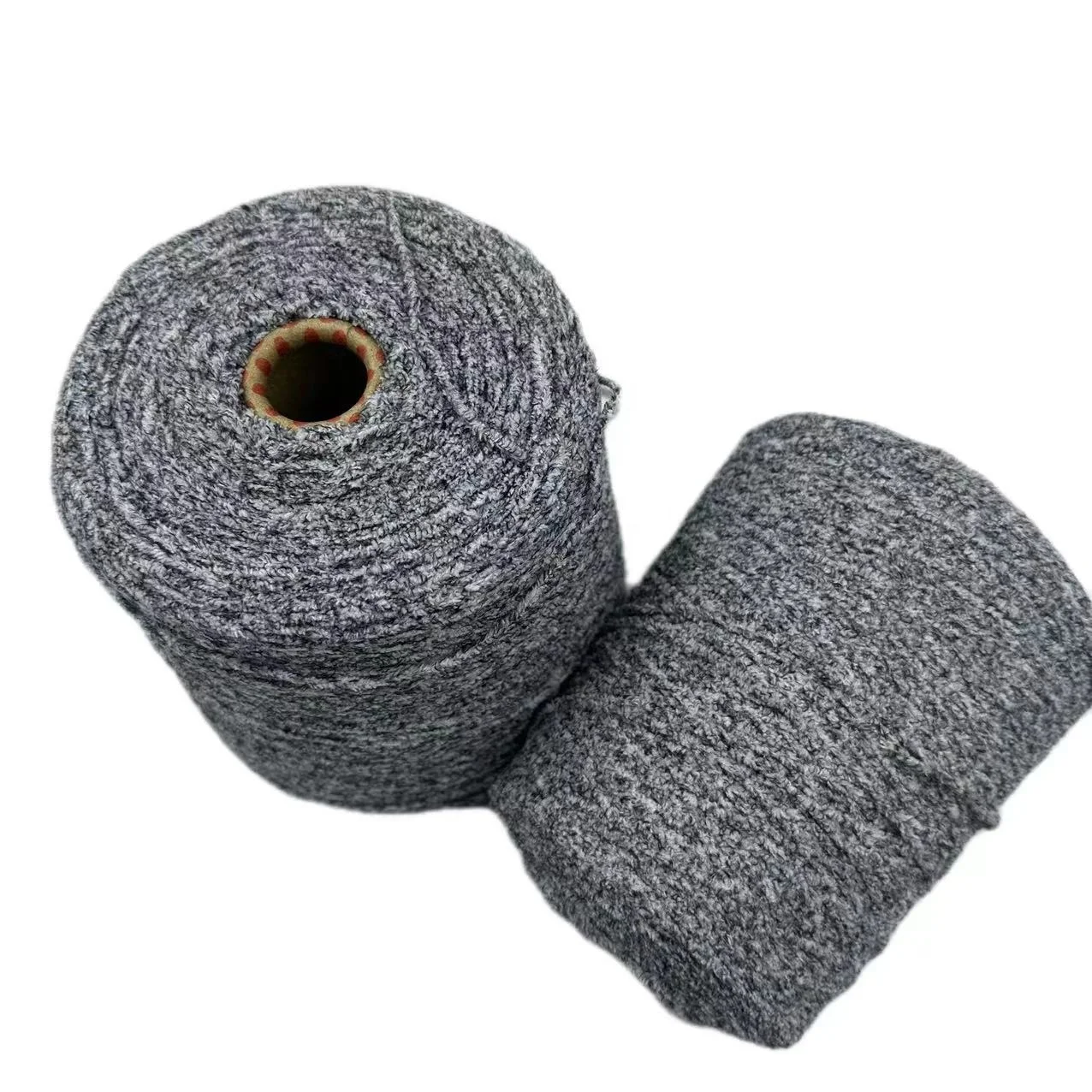 Fancy Chenille Yarn Nm 3.0 Nm 4.5 82% Bulky Soft Polyester 18%Nylon Melange Color for Chenille Sweaters