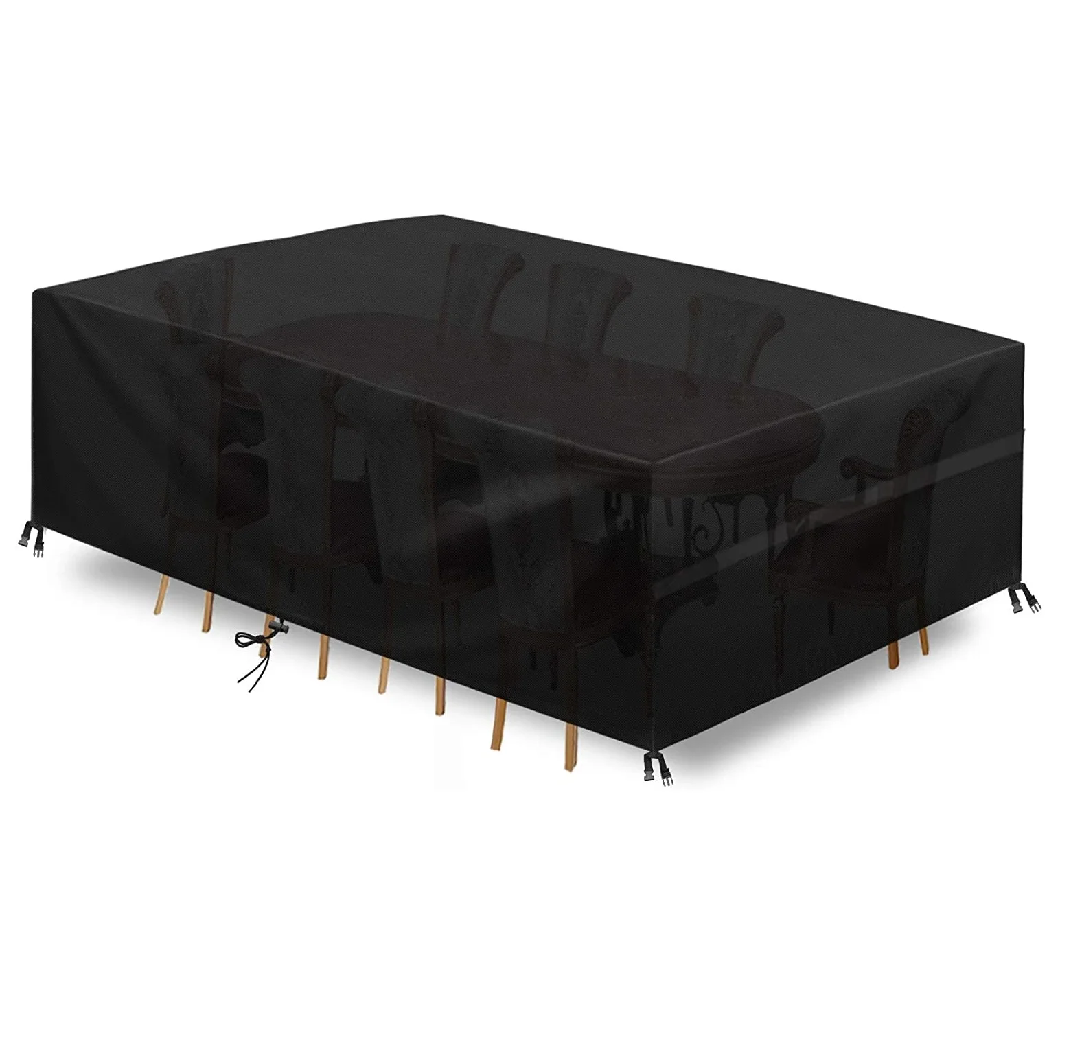 Модернизированная ткань Оксфорд, нервущийся сад патио мебель скатерть для стола прямоугольной формы, водонепроницаемая, с защитой от ультрафиолетового излучения для уличной мебели