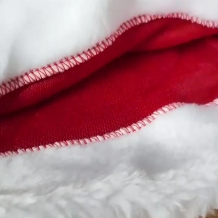 Wholesale Luxury Long Plush Santa Hat Cozy Christmas Party Supplies for Adults and Children for Decorations