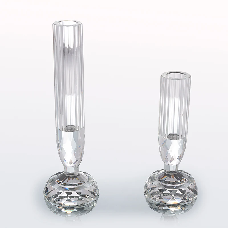 Modern Decorative Handmade Wedding Table Decoration Crystal Flower Pots Test Tube Vase