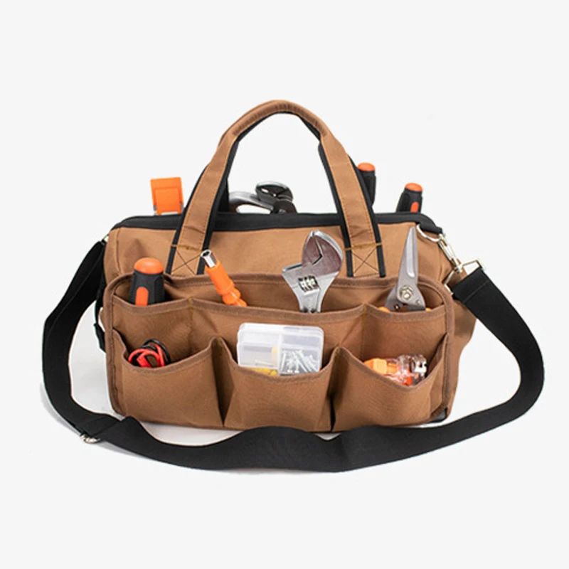 Heavy Duty Large Tool Bag Customized Hand Tool Bag Electrician Kit Storage Bag 600D Oxford