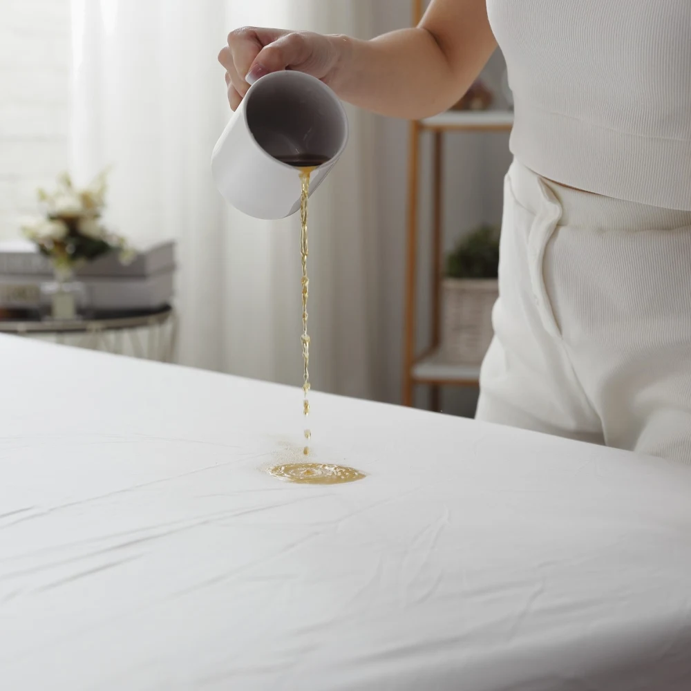 Матрас протектор дышащий для детей во время защиты от аллергии