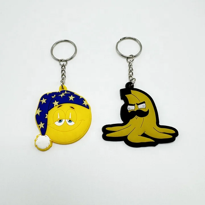 Promotional Business Gift Custom Rubber Keychains 3d Pvc Key Chains Personalized Customization Soft Rubber