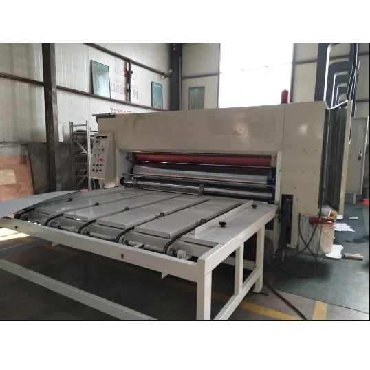 chain feeder 2 color slotter fully automatic carton box printing slotting die cutting machine