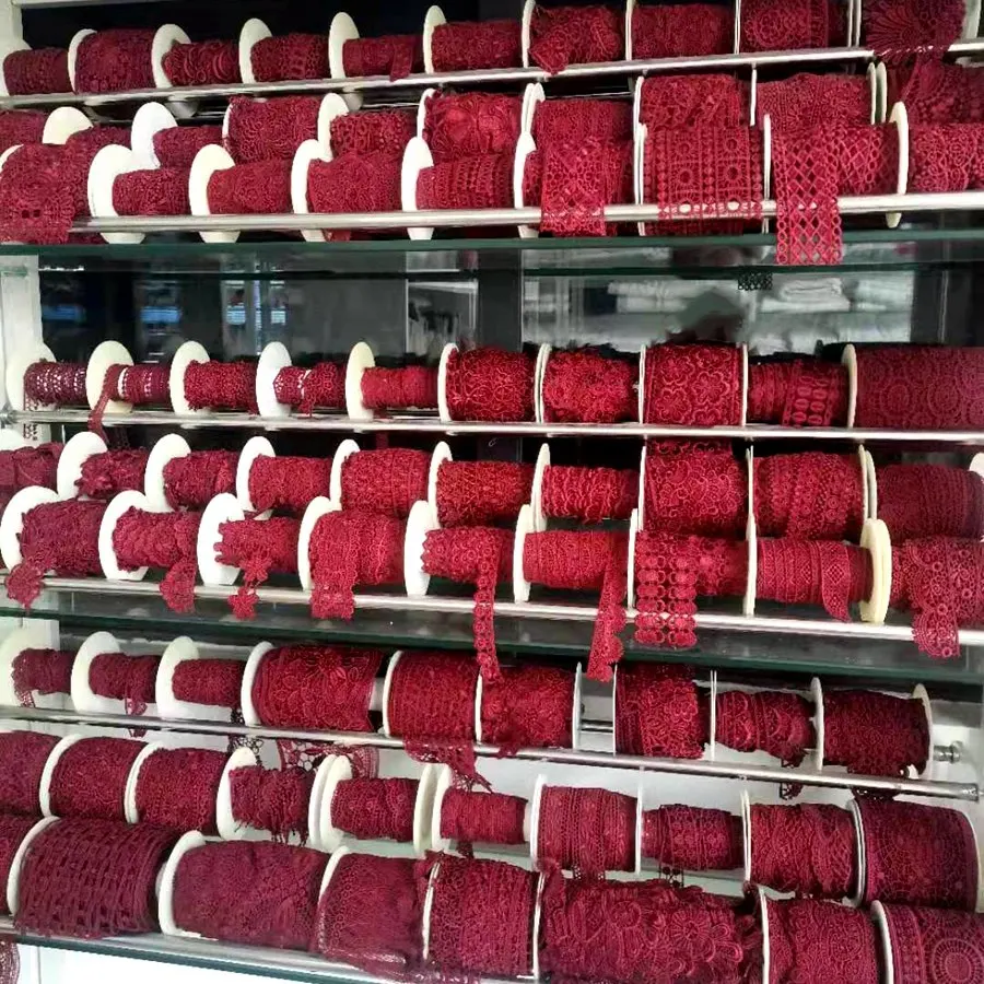 Оптовая продажа от производителя, вышивка, тюль, ткань, химический 100% хлопок, полированная тонкая Свадебная отделка, кружева