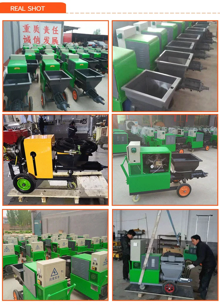 concrete machinery  Hot sale concrete Mortar spray/spraying plastering machine/shot crete rotor stator concrete pump