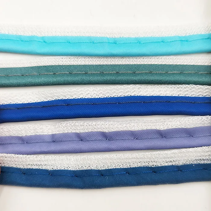 High Conspicuous Glowing Reflective piping rope/multicolored reflective woven cord sew on