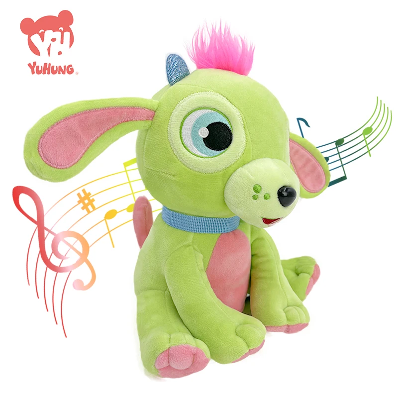 Oem Plushie Custom Soft Animal Character Plush Stuffed Talking Walking Dog Plush Doll Toys For Kids