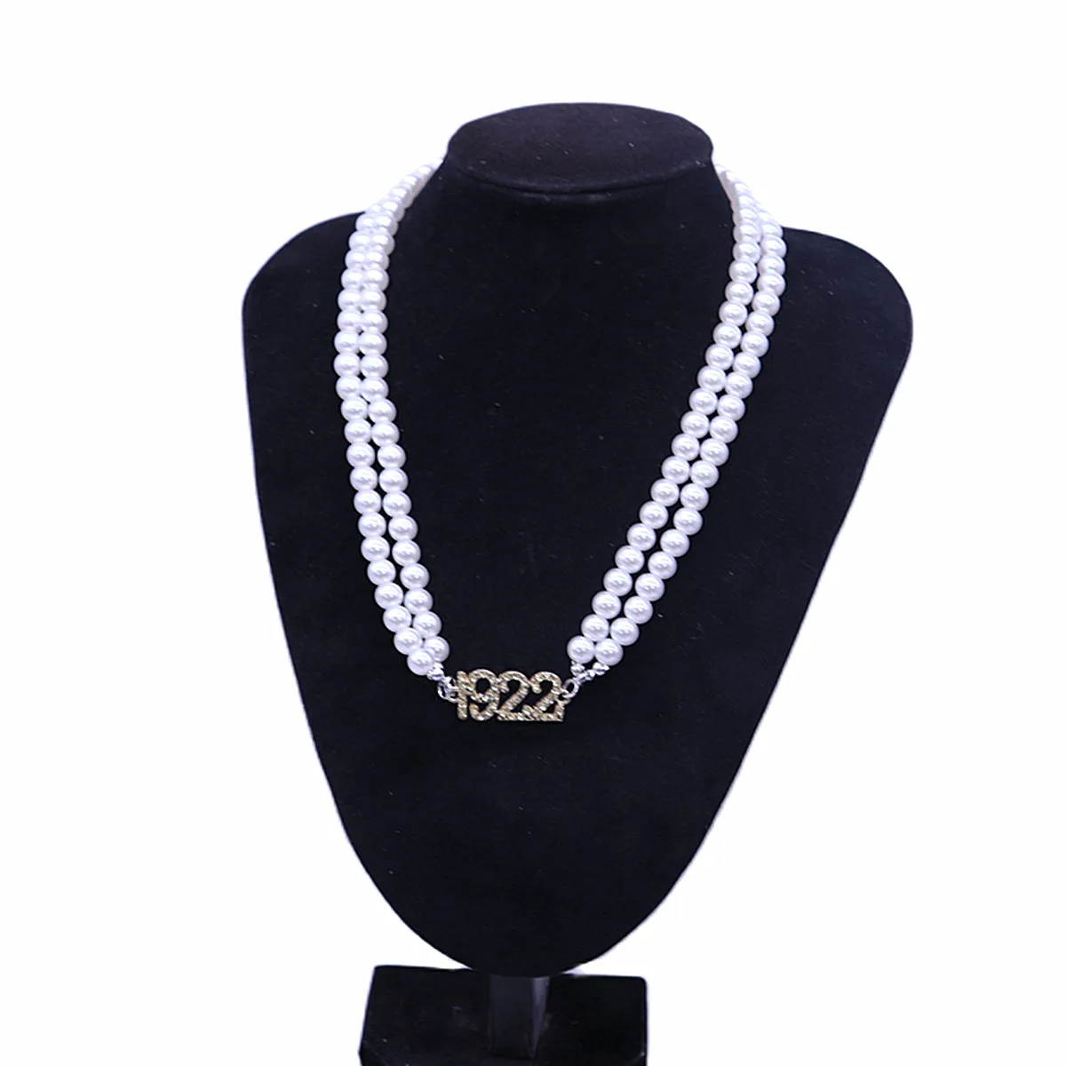 Promotional Women Neck Chain Greek SGRho 1922 Year Of Foundation Inspired Sigma Gamma Rho Strands Boho Quality Pearl Necklace